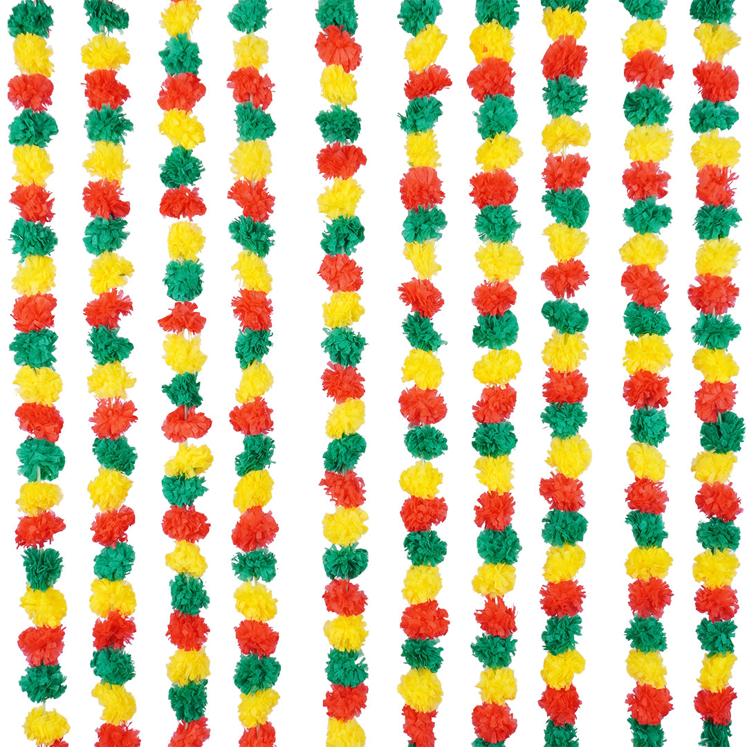 12 pcs Marigold Multi Color Garland for Wedding decoration