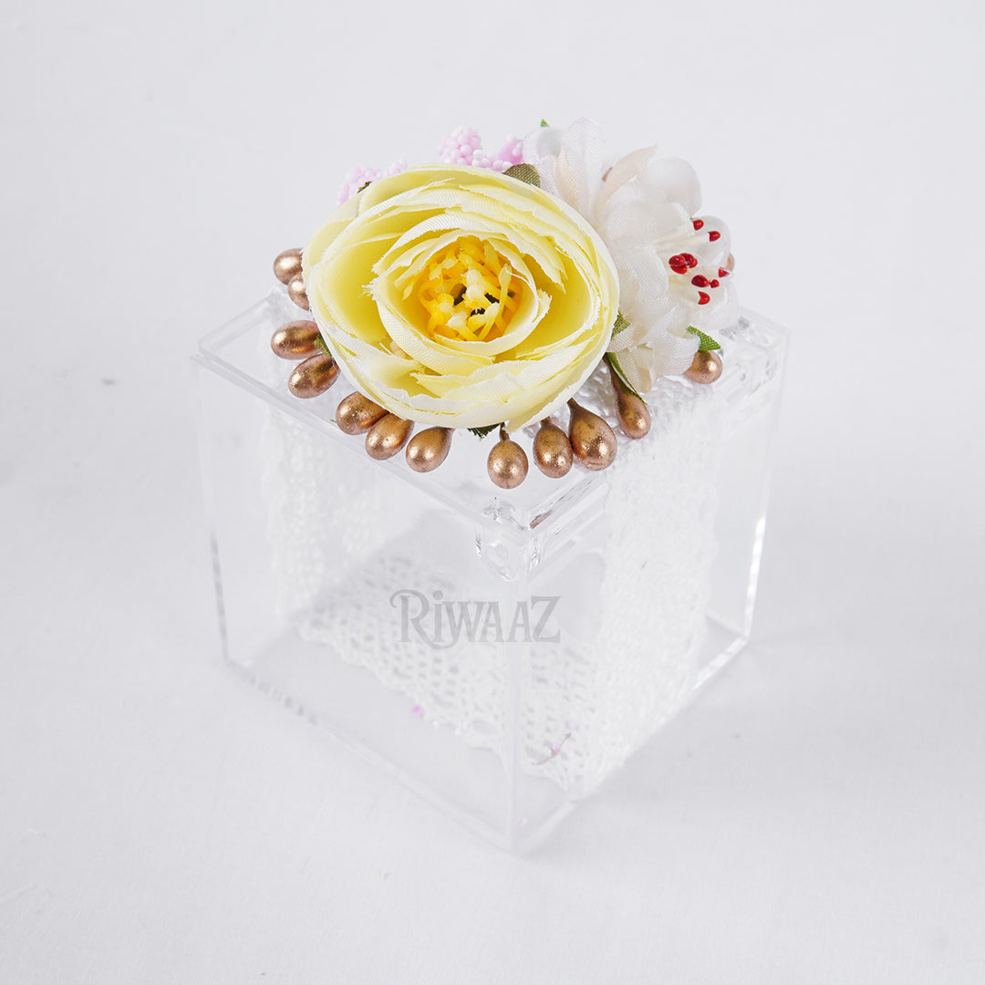 12pcs Nikkah Acrylic Bid Box Candy Containers, Favors Box, Candy box, Guests gift box, Party supplies, Acrylic Box, Square Chocolate Box,