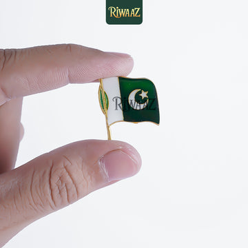 Pack of 12 - Pakistan Flag Badges - Magnetic Badges - Riwaaz