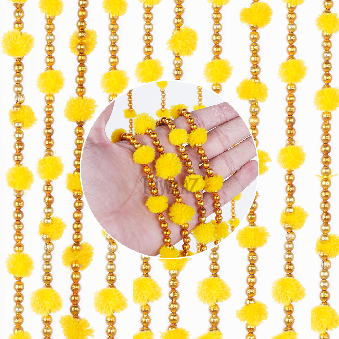12 Pcs - Small Pom Pom Garlands