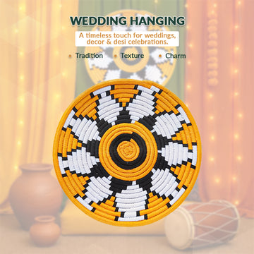 Handcrafted Wedding Wall Hanging – Desi Decor for Traditional Celebrations