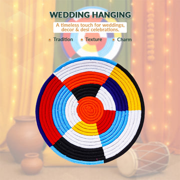 Handcrafted Wedding Wall Hanging – Desi Decor for Traditional Celebrations