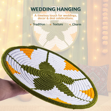 Handcrafted Wedding Wall Hanging – Desi Decor for Traditional Celebrations