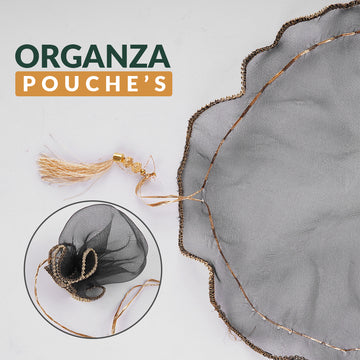 Pack of 50 - Organza Pouches for Nikkah Cermony