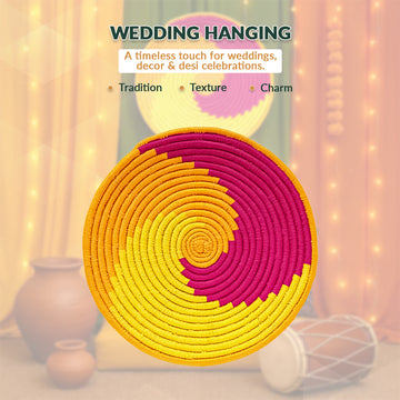 Handcrafted Wedding Wall Hanging – Desi Decor for Traditional Celebrations