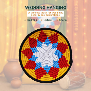 Handcrafted Wedding Wall Hanging – Desi Decor for Traditional Celebrations