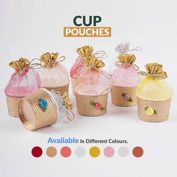 Pack of 10 - Organza Gift Pouches | Sheer Drawstring Bags for Weddings, Parties & Favors