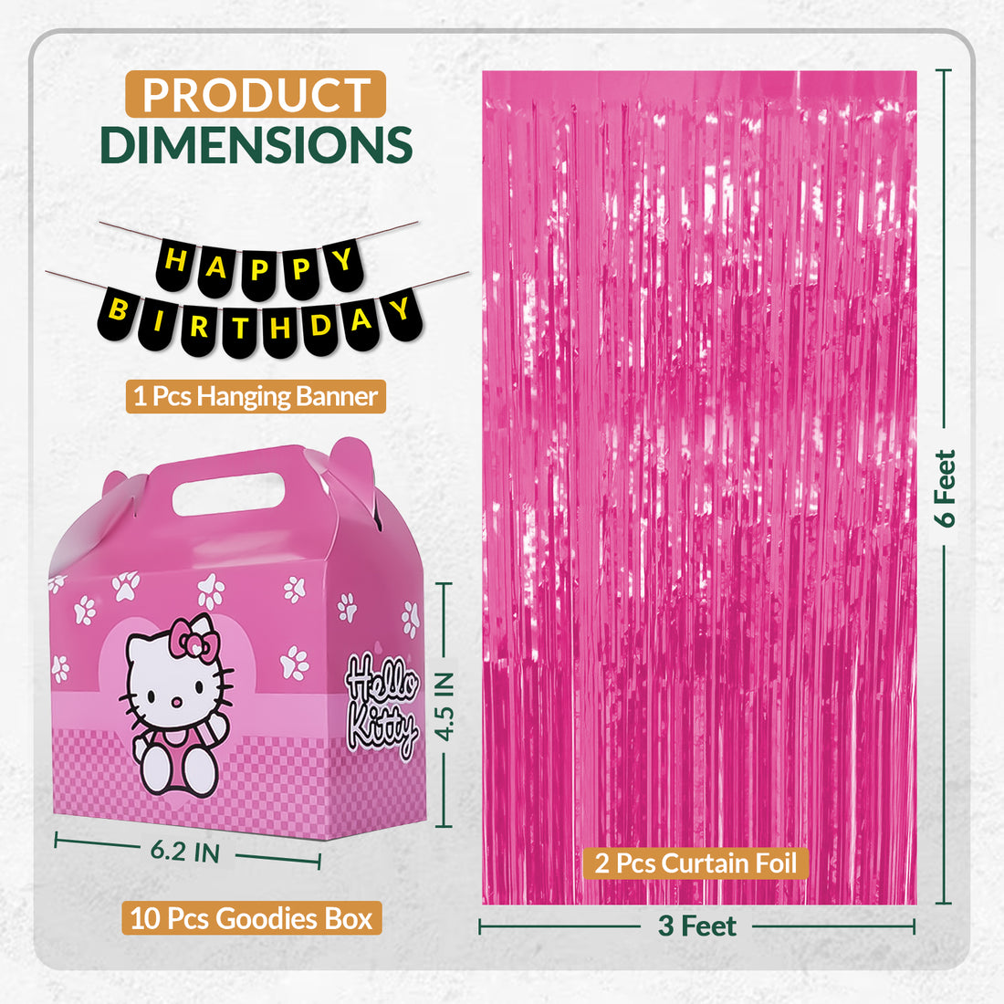 Hello Kitty Balloon Kit Birthday Party Decor Balloon Garland Kit, For Baby Shower, Backdrop, Indoor Decor Hello Kitty Theme Decoration