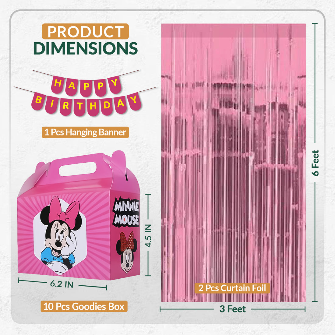 Minnie Mouse Balloon Kit Birthday Party Decor Balloon Garland Kit, For Baby Shower, Backdrop, Indoor Decor Minnie Mouse Theme Decoration