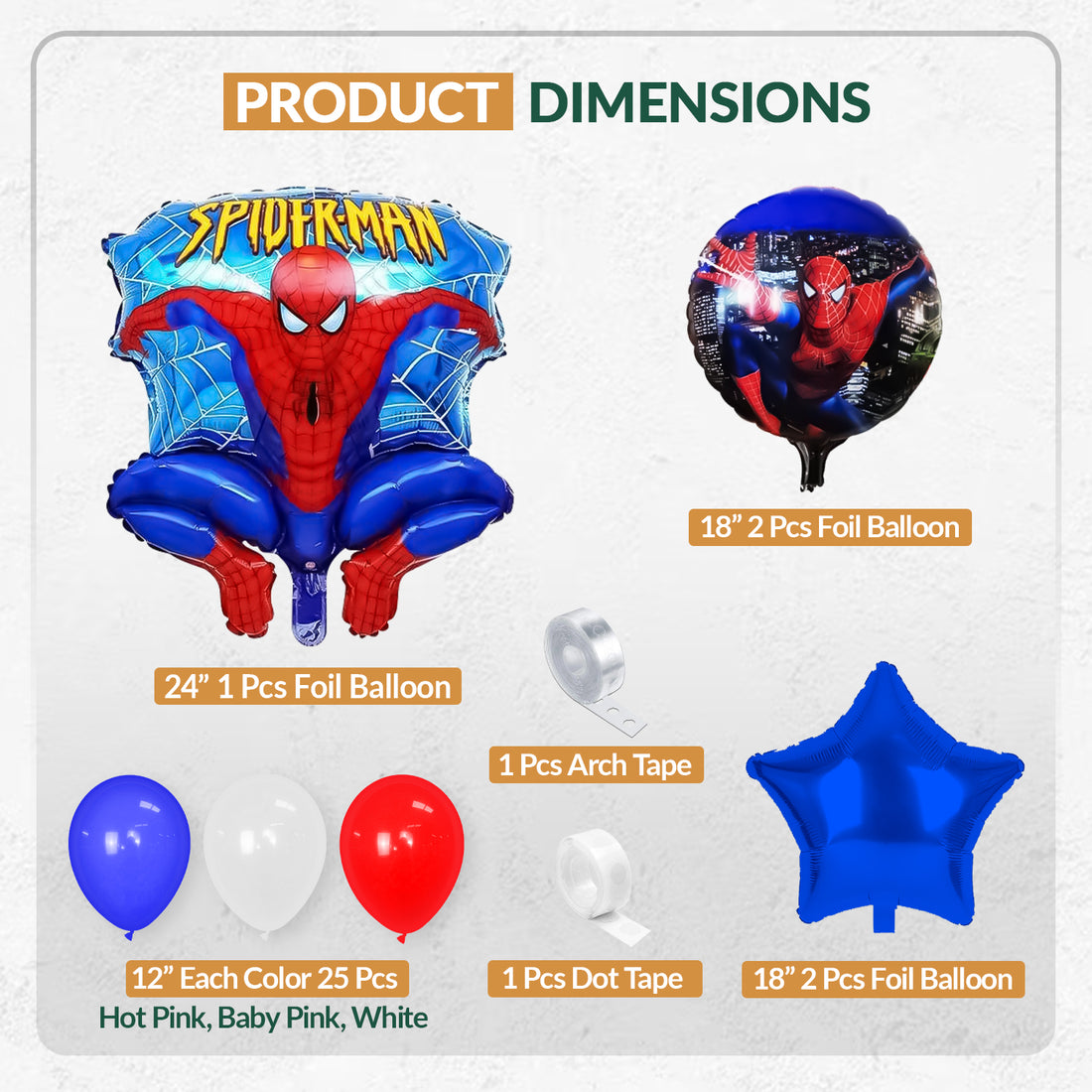 Spider Man Balloon Kit Bundle For Birthday Party, Spider man Theme Balloon Garland Decoration Indoor Decor Spiderman Theme Balloon Kits Decor