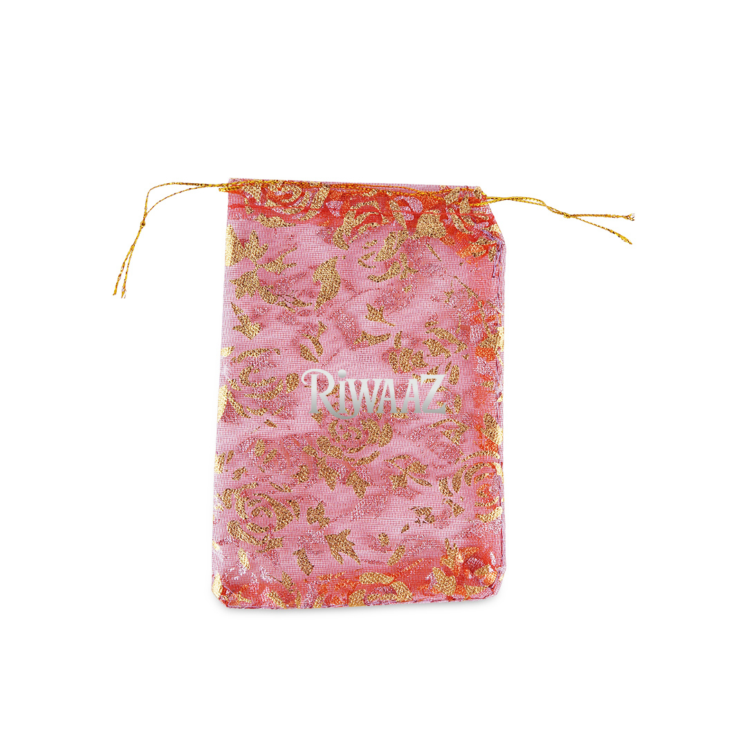 50 Pcs Multi Color Organza Fabric Nikkah Pouches For Nikkah Wedding Pouches – Elegant Gift Bags Celebration Vivah Wedding and Occasions