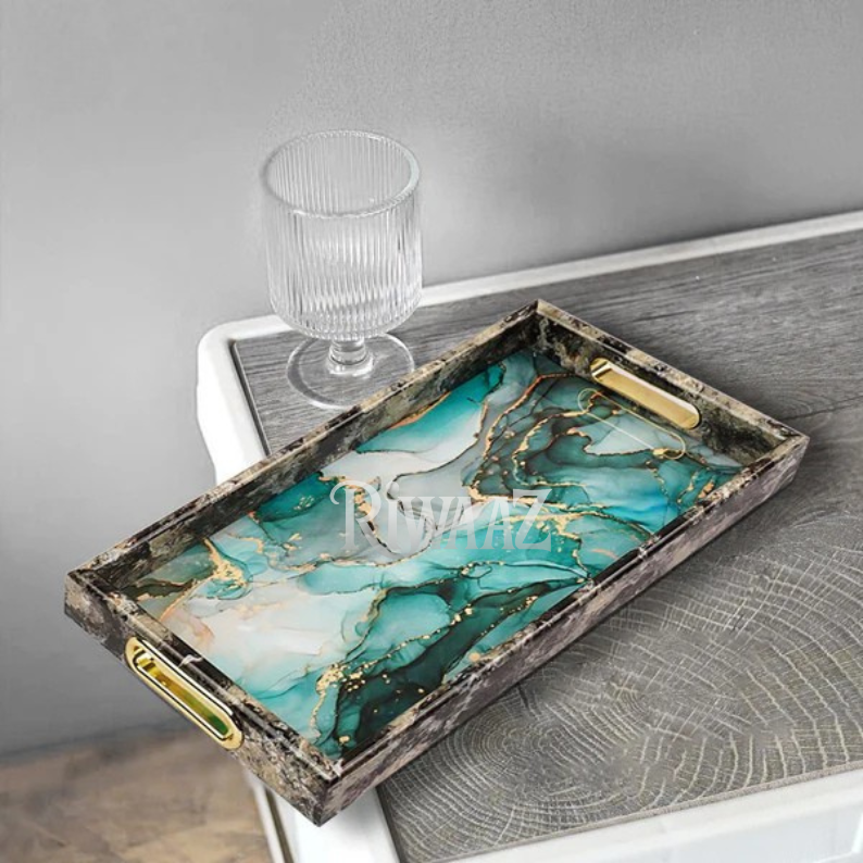 Set of 2 Marble trays