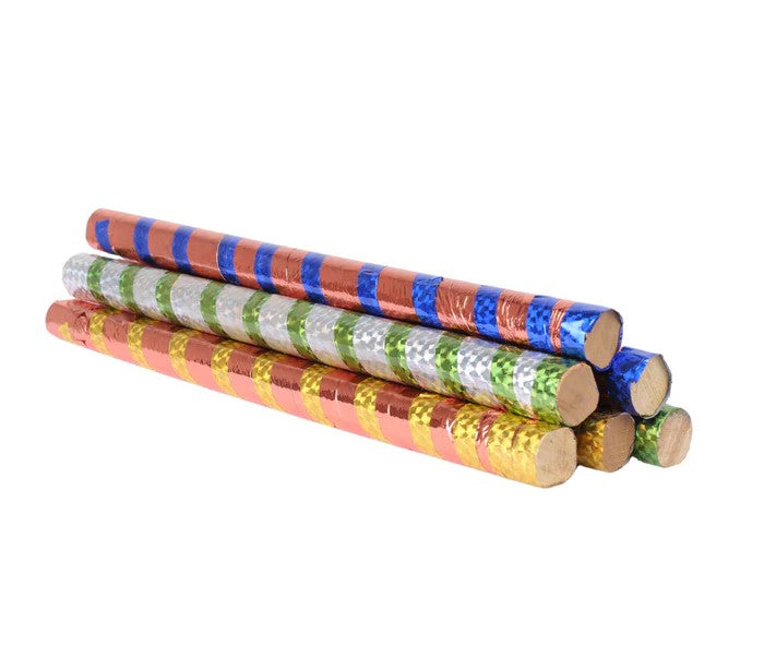 6 Pcs Dandiya Set – Traditional Dance Sticks for Garba & Mehndi Celebrations - Riwaaz