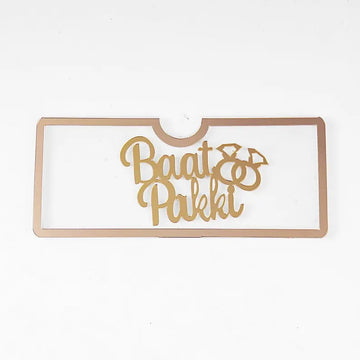Acrylic Envelope – Customizable with Gold Detailing for Monetary Gifts