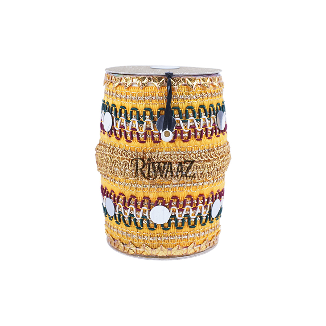 Set of 25 – Multicolor Dhol Design Pouches for Mehndi & Wedding