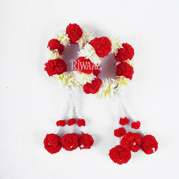 Artificial Flower Bridal Gajra Bangles: Indian Pakistani Wedding Jewelry