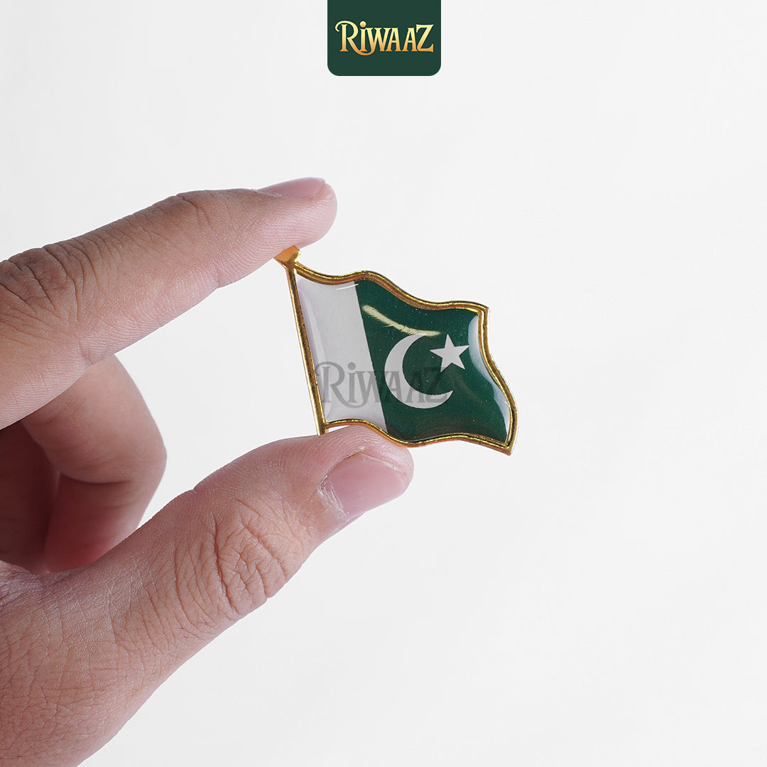 Pack of 12 - 14th August Badges - Pakistan Flag Badges - Riwaaz