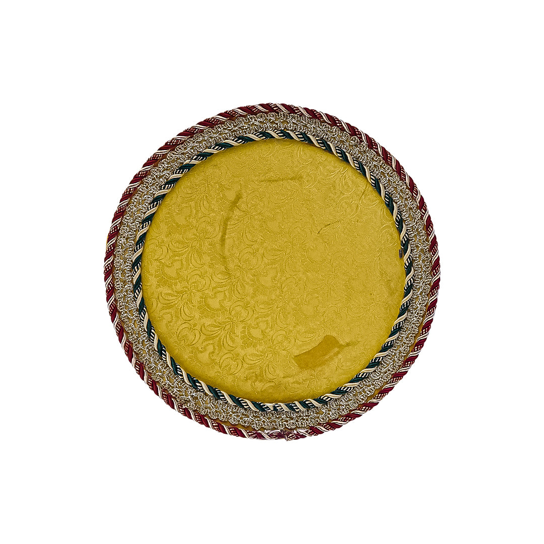 Round Mehndi Decorative Tray