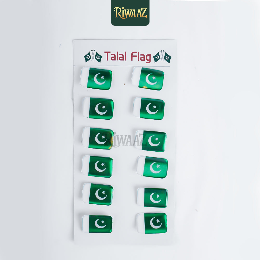 Pack of 12 - 14th August - Pakistan Independence Day Badges