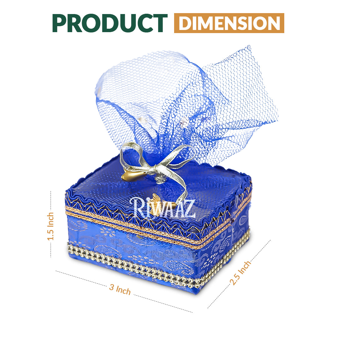 Multi Color Square Shaped Fabric Nikkah Pouches For Nikkah Wedding Pouches, Gift Pouches Celebration, Wedding and Occasions