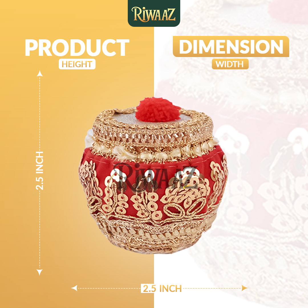 Multi Colors Fancy Matki Nikkah Pouches For – Set of 25 | Traditional Favor Matki For Mehndi