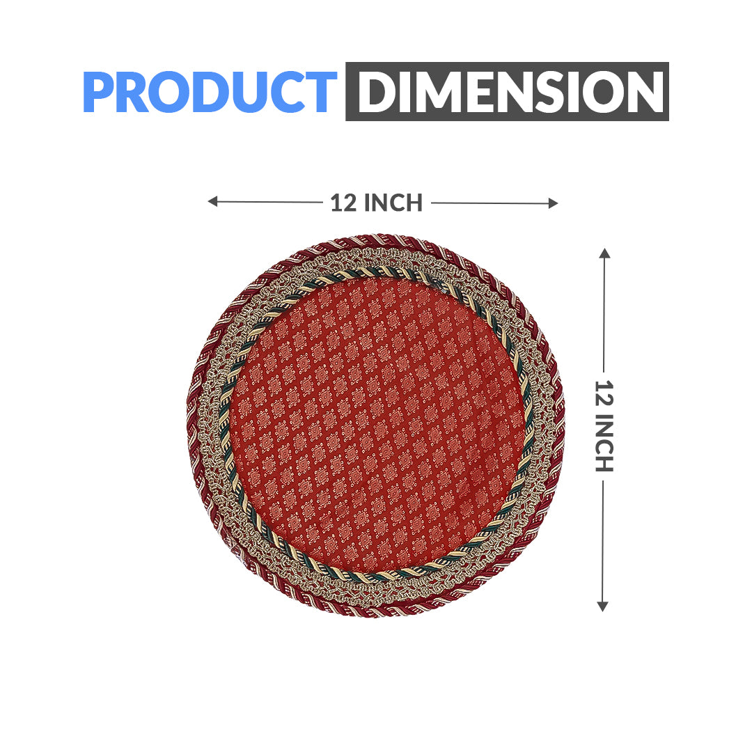 Round Mehndi Decorative Tray