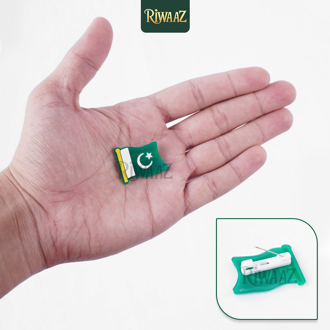 Pack of 24 - Pakistan Day Badges for 14th August Celebration