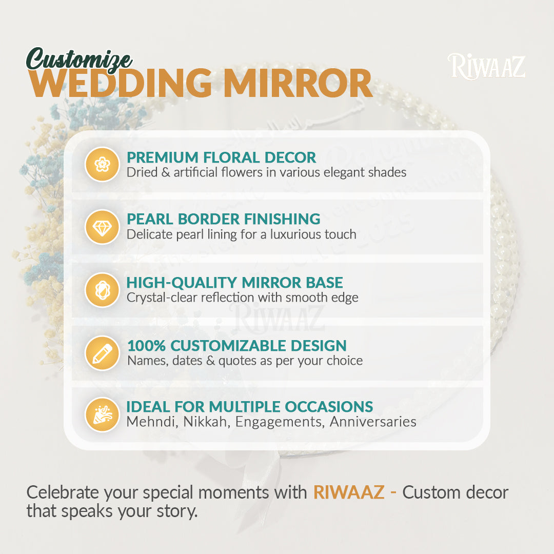 Customized Wedding Mirror