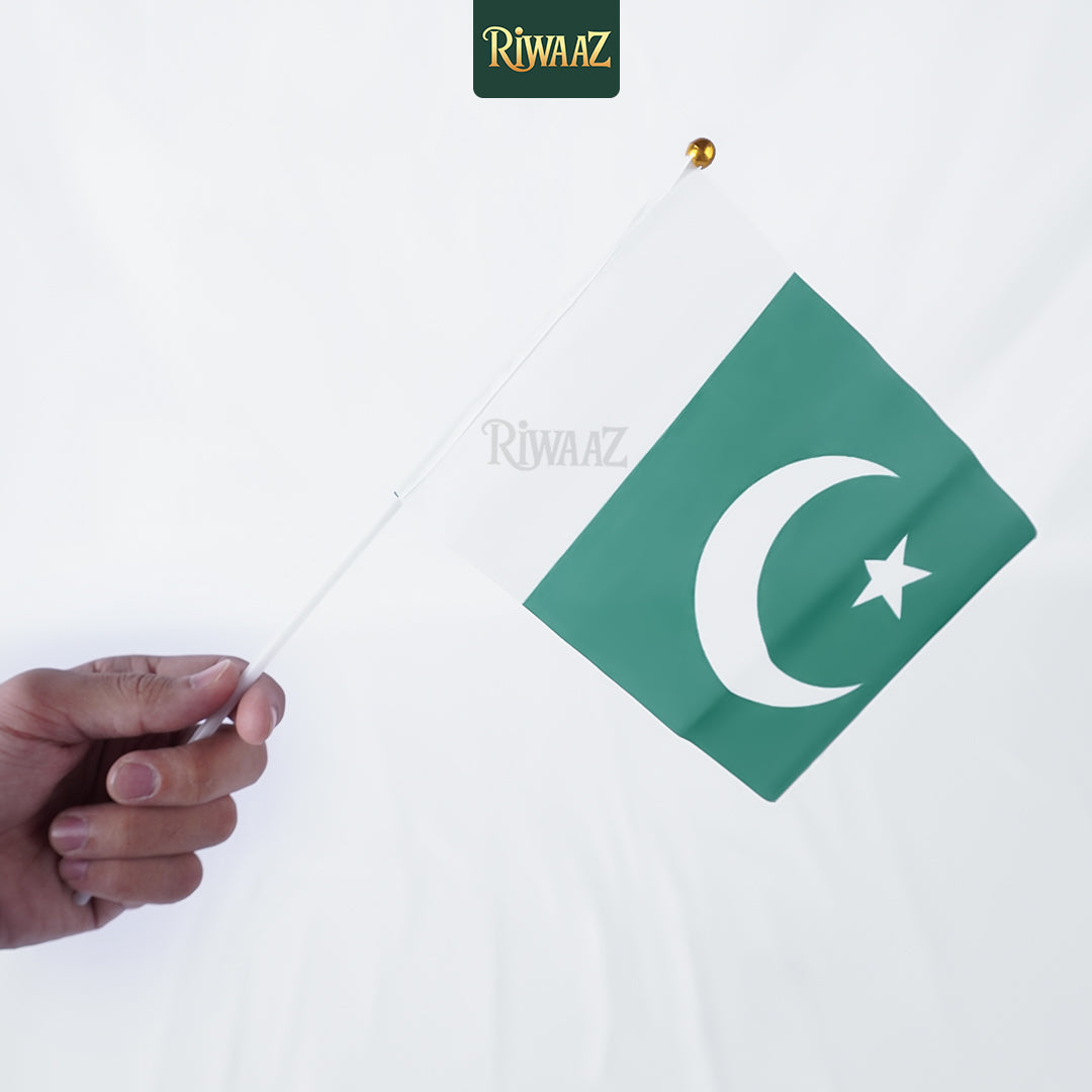 Pack of 12 – Handheld Pakistan Flags for 14 August & National Events