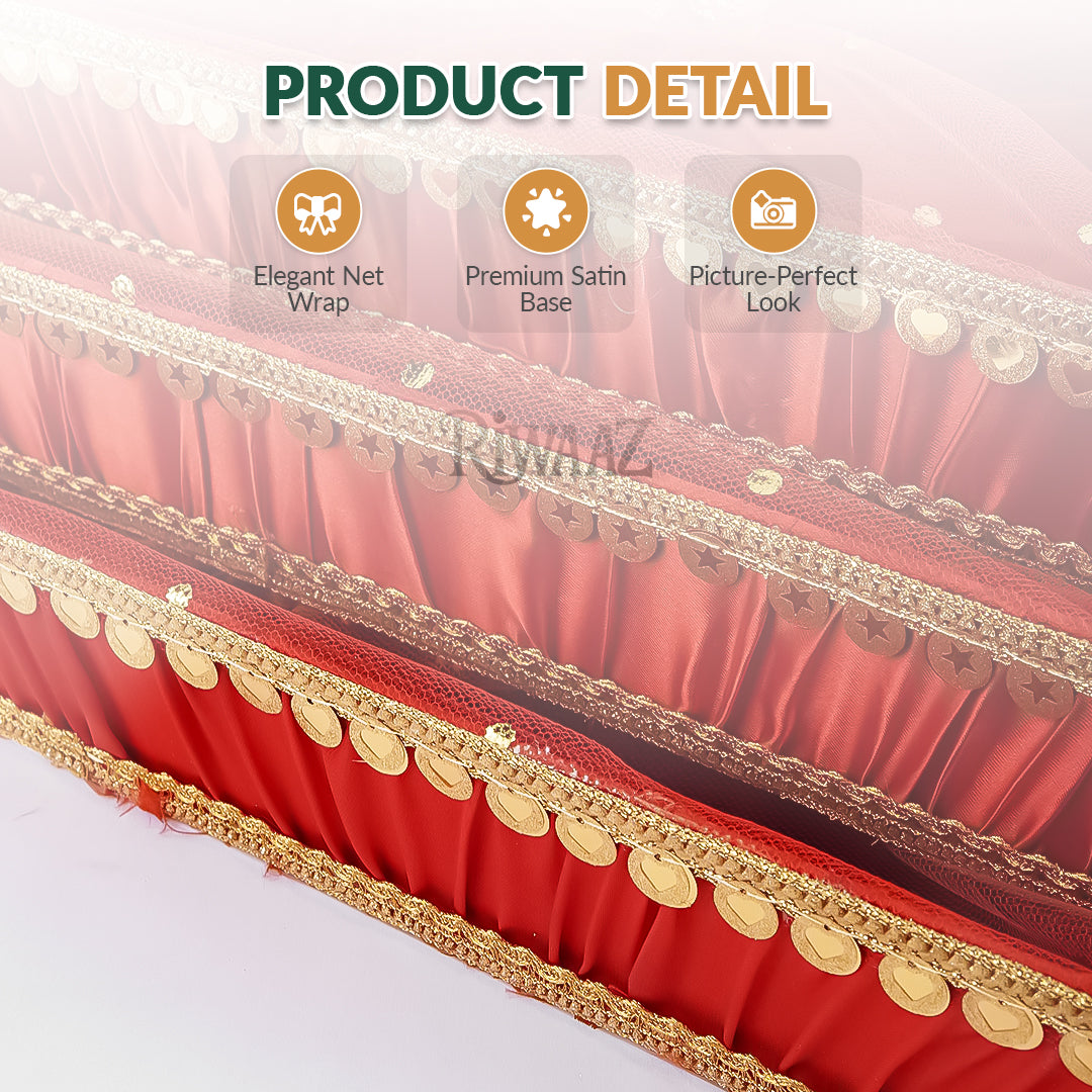 Red Satin Trays for Weddings, Gifts & Event Displays
