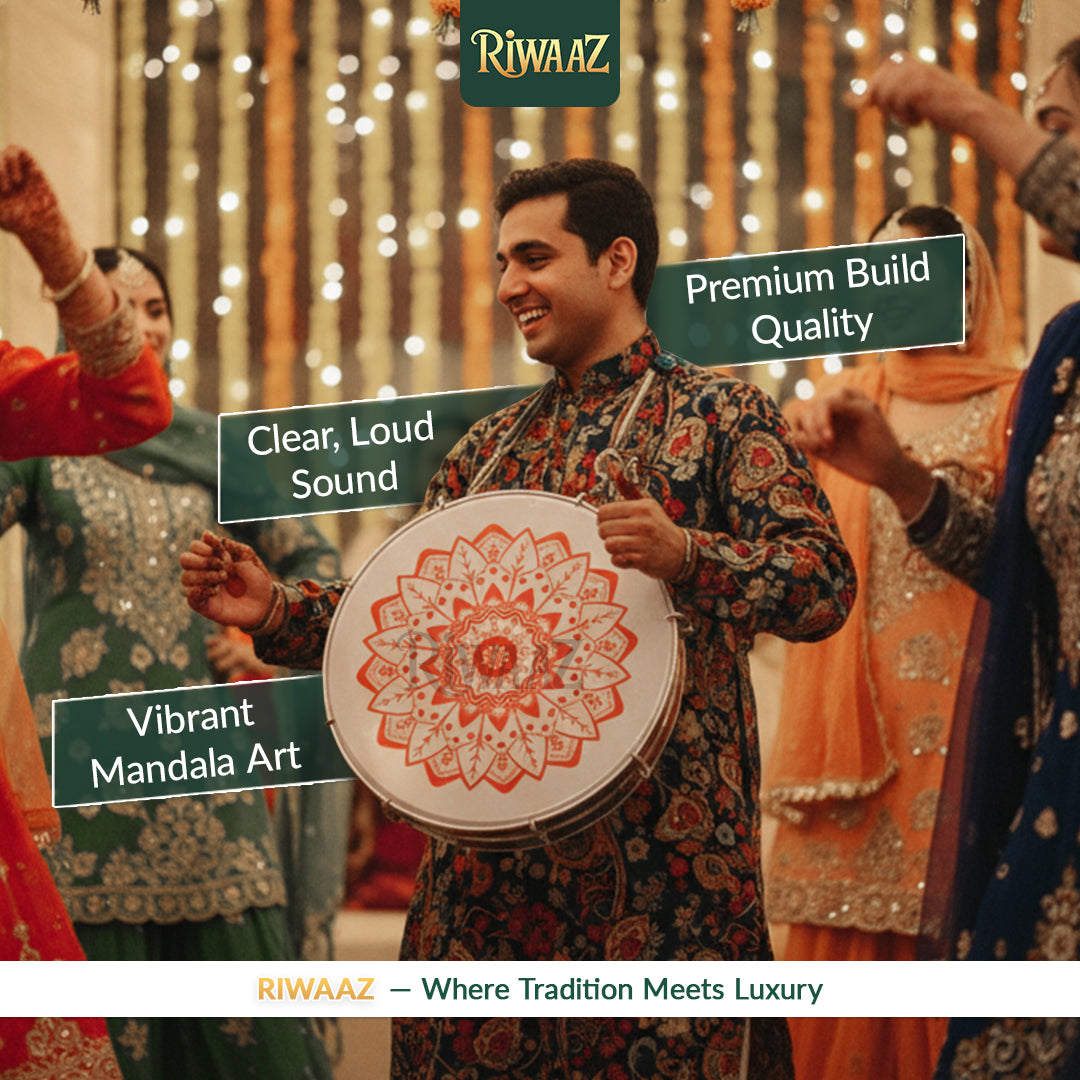 3 Pcs Duffli Set – Traditional Wedding & Mehndi Dholki | Riwaaz