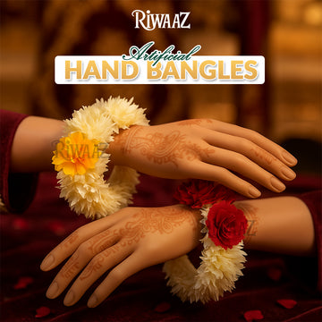 Artificial Flower Hand Bangles: Indian Wedding Jewelry