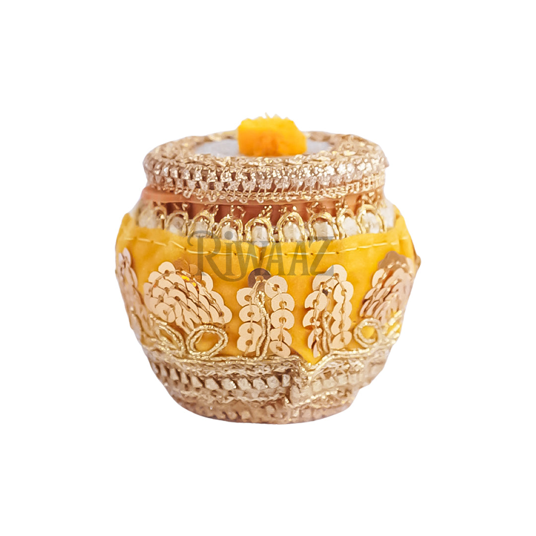 Multi Colors Fancy Matki Nikkah Pouches For – Set of 25 | Traditional Favor Matki For Mehndi