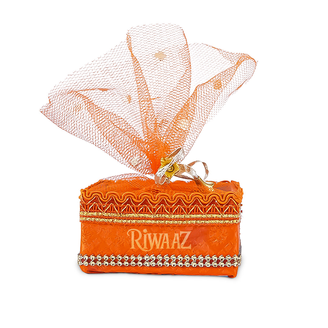 Multi Color Square Shaped Fabric Nikkah Pouches For Nikkah Wedding Pouches, Gift Pouches Celebration, Wedding and Occasions
