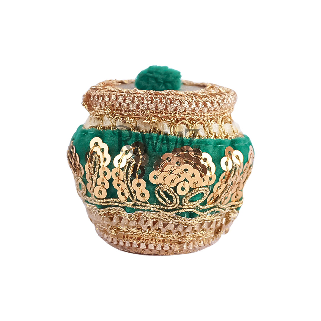 Multi Colors Fancy Matki Nikkah Pouches For – Set of 25 | Traditional Favor Matki For Mehndi
