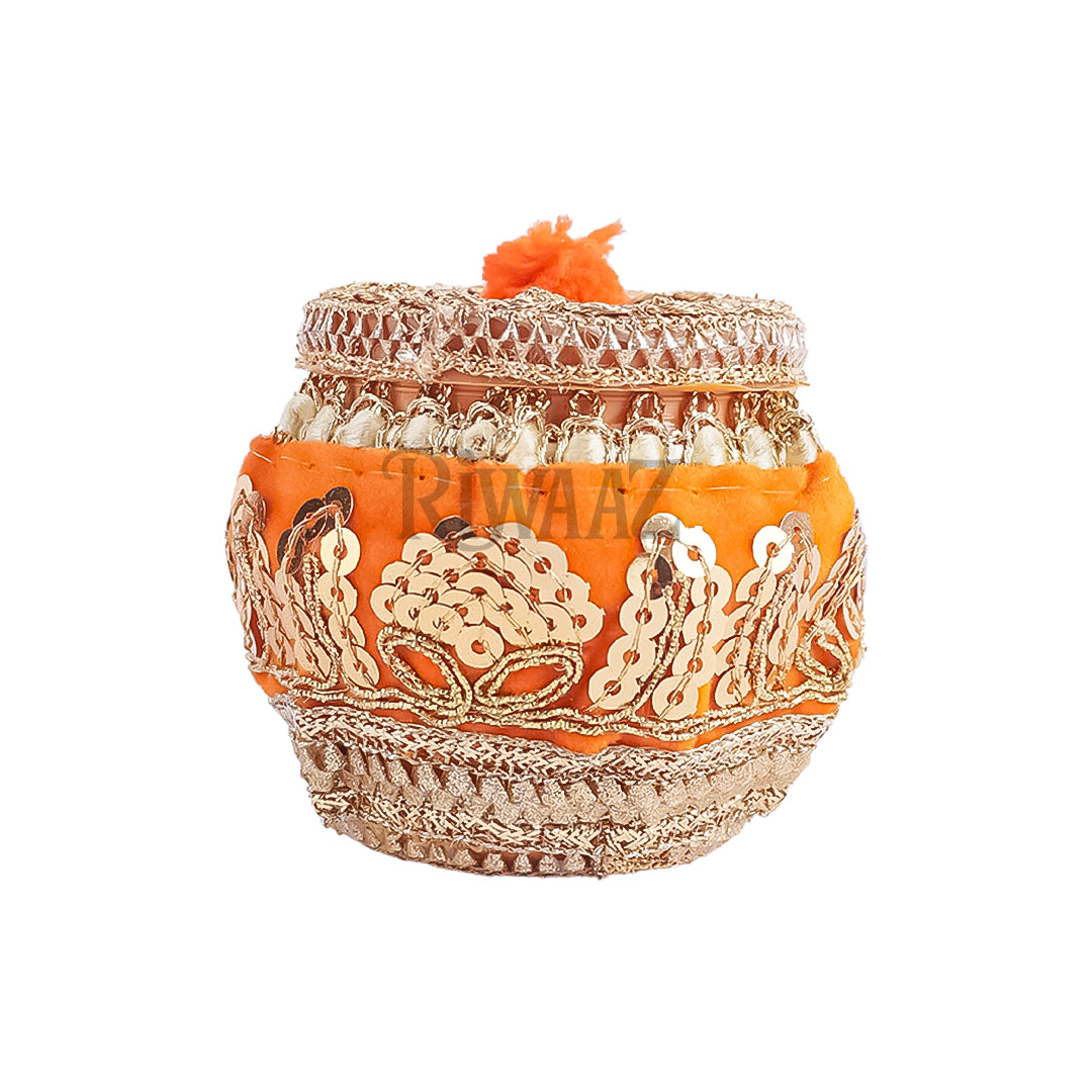 Multi Colors Fancy Matki Nikkah Pouches For – Set of 25 | Traditional Favor Matki For Mehndi
