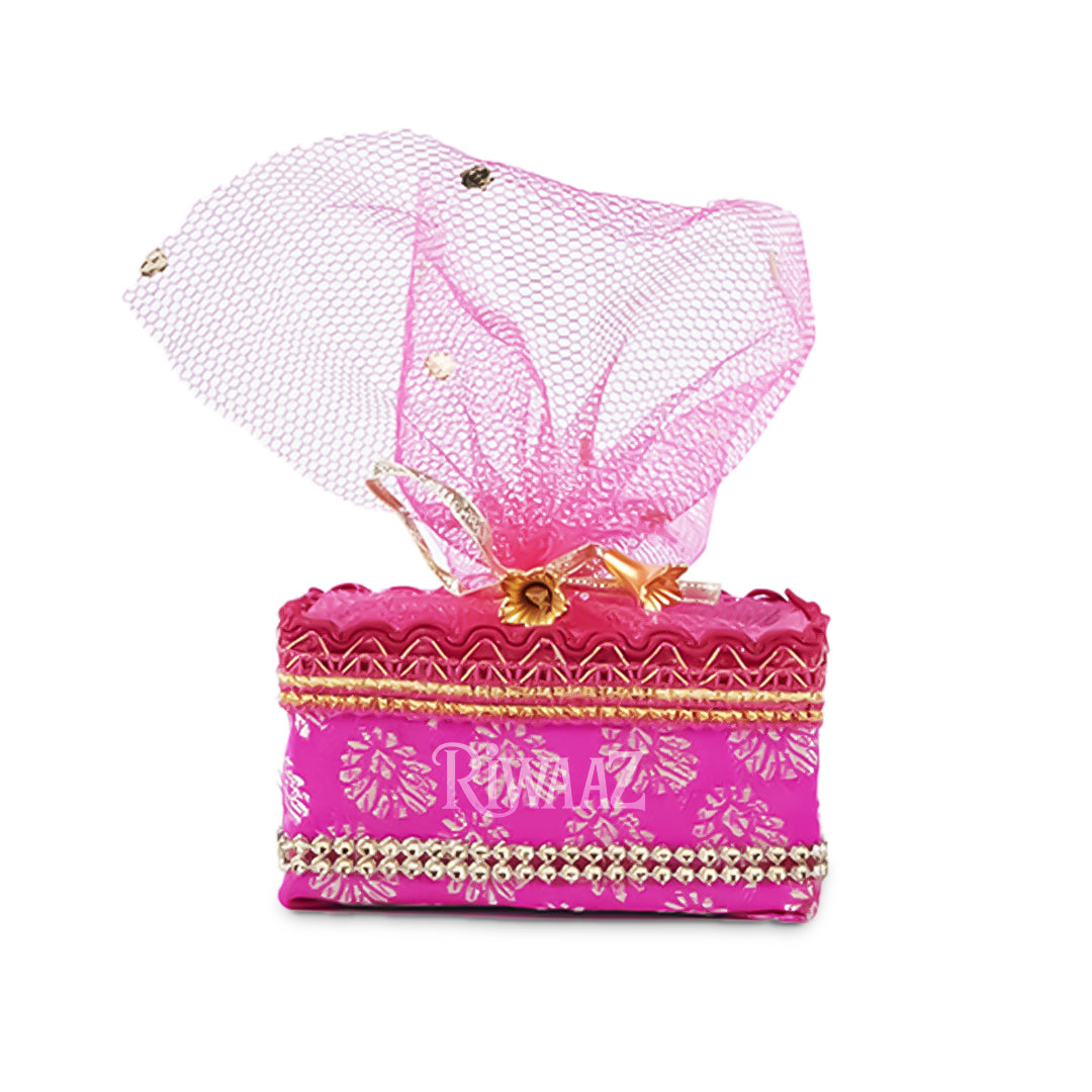 Multi Color Square Shaped Fabric Nikkah Pouches For Nikkah Wedding Pouches, Gift Pouches Celebration, Wedding and Occasions