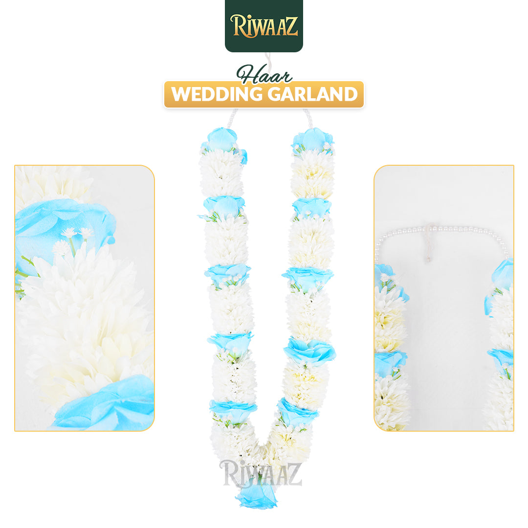 Traditional Wedding Haar Varmala For Nikkah Maiyun Mehndi, Shadi, Vivah Couple Garland Set Bride & Groom South Asian Culture Celebration