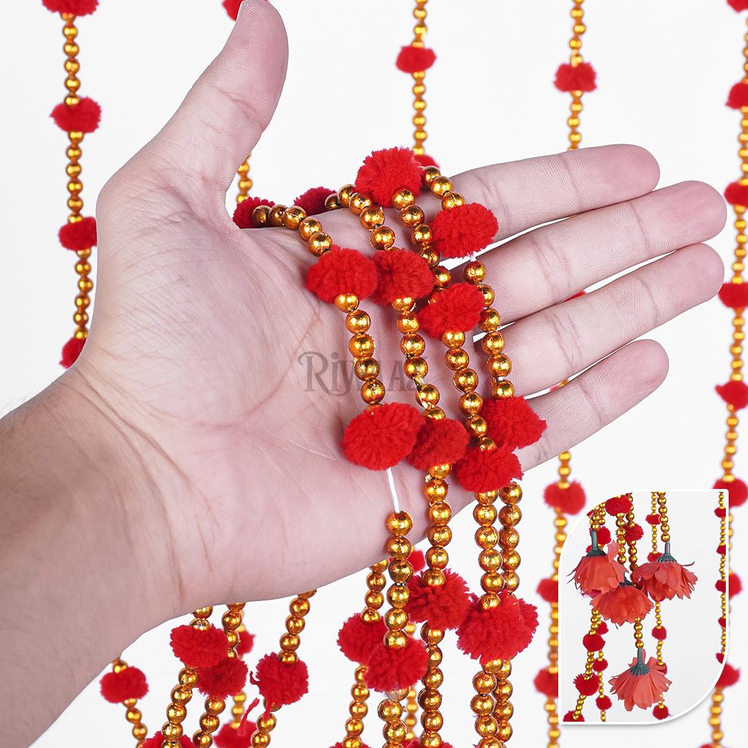 12 Pcs - Small Pom Pom Garlands