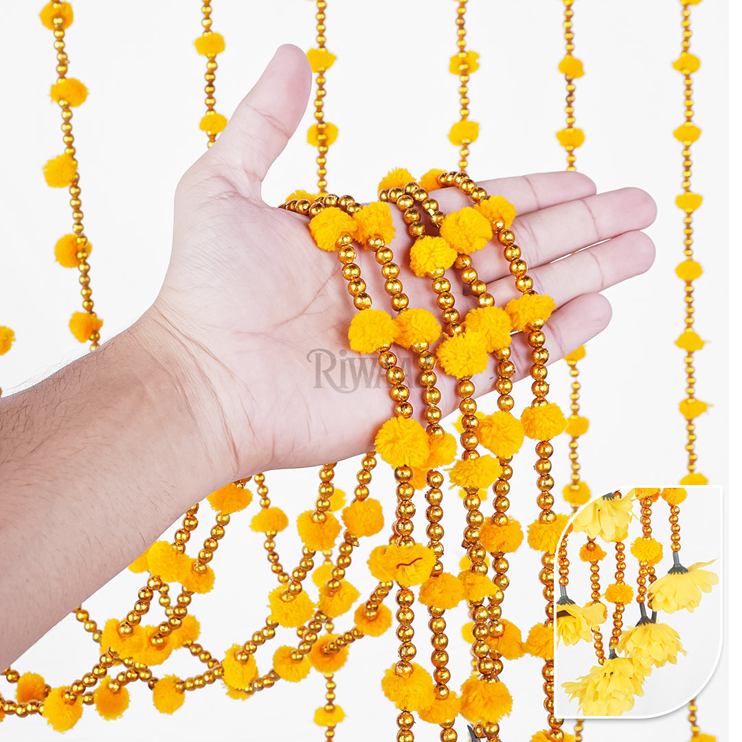 12 Pcs - Small Pom Pom Garlands