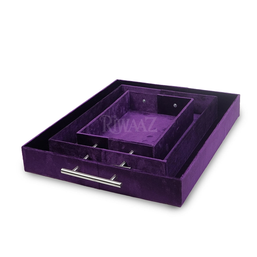 Set of 3 - Velvet Trays