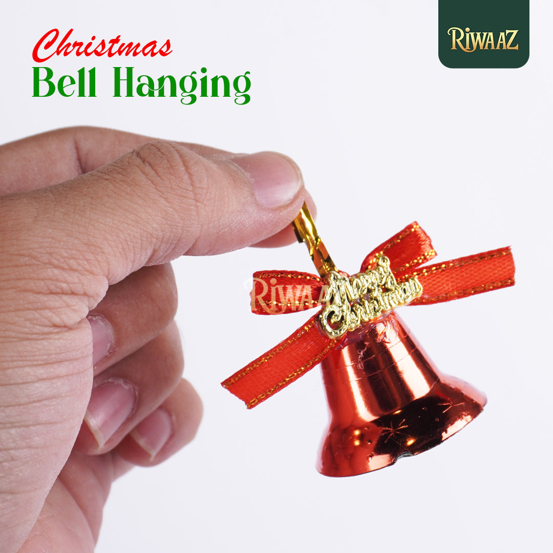 Christmas Bell Hanging 12 Pcs – Festive Jingle Bell Ornament for Tree, Door, or Wall