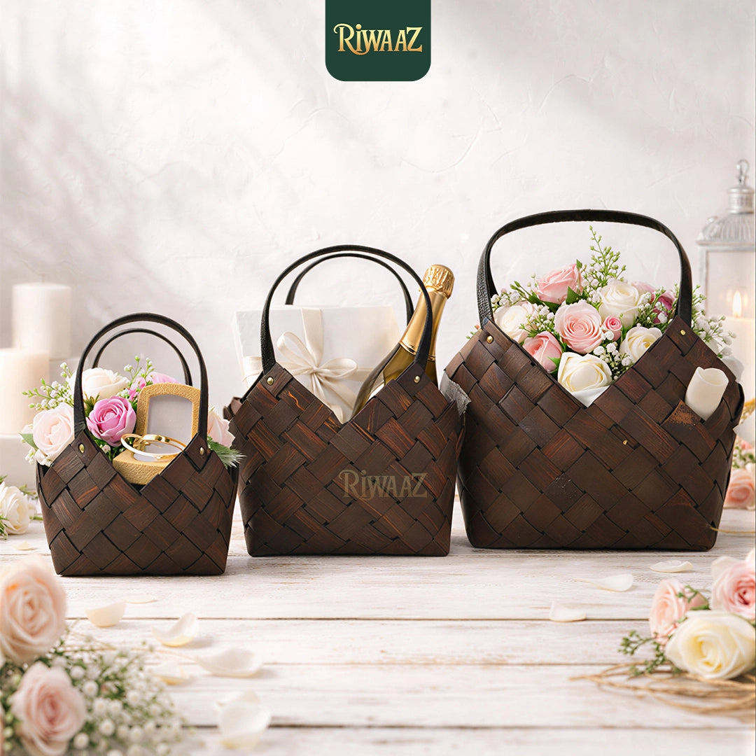 Set of 3 - Woven Baskets