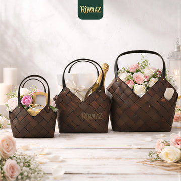 Set of 3 - Woven Baskets