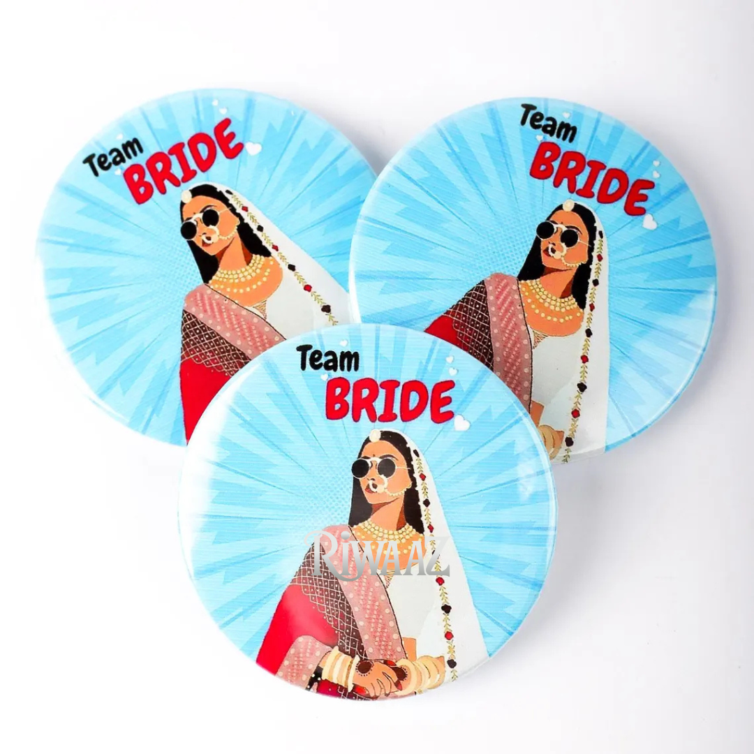 6 Pcs Ladkiwale button pins | ladkewale badges | Indian and Pak Wedding Badges | Badges | Ladkiwale Mehendi, Vivah, Sangeet ,Ceremony