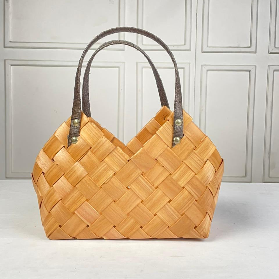 Set of 2 - Natural Woven Baskets