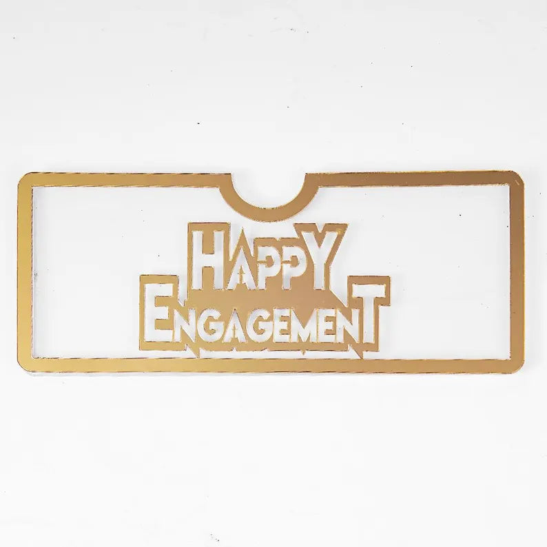 Acrylic Envelope – Customizable with Gold Detailing for Monetary Gifts