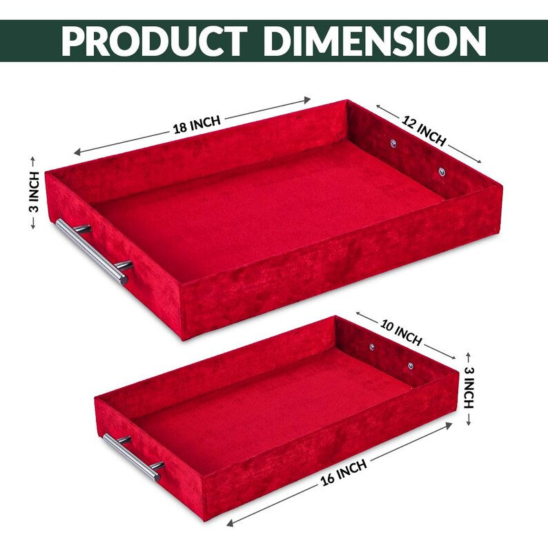 Velvet Trays Set