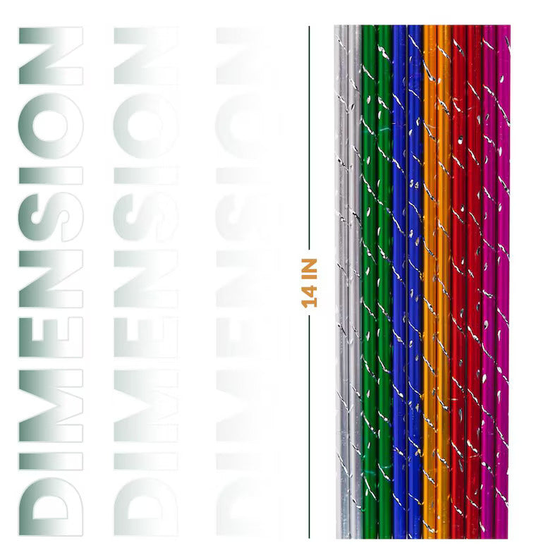 12-Piece Metal Dandiya Sticks Set for Mehndi, Mayoun event