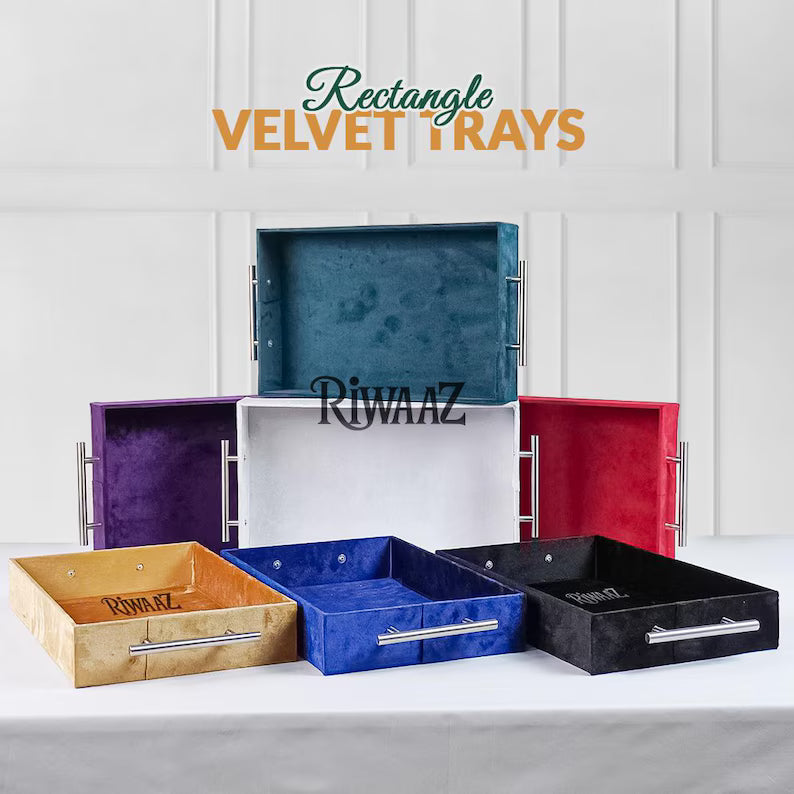 Velvet Trays Set